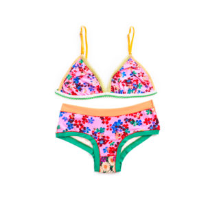 Isabelle de Paris - Pampa - Set Lingerie orange vert - 12075
